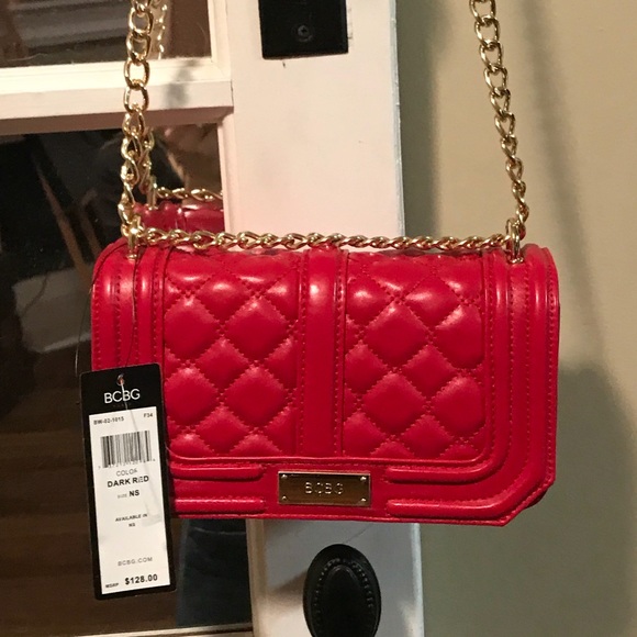 BCBG Handbags - NWT BCBG Red Leather Crosss Body Spring Bag